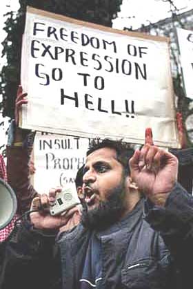Islamisation denies Free Speech