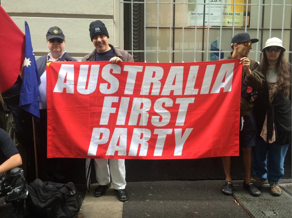 Australia First Party protest