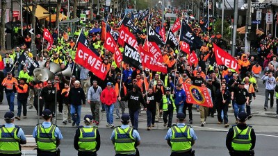 CFMEU Protest in Melbourne