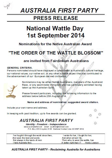 National Wattle Day 1