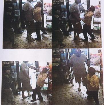 Michael Brown robs a convenience store