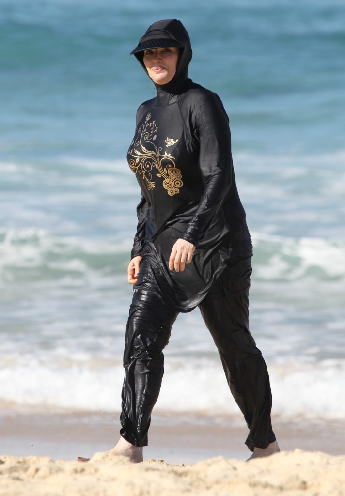 Nigella Lawson on Bondi Beach