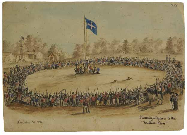 Swearing Allegiance to the Southern Cross (Painting by Charles Doudiet)