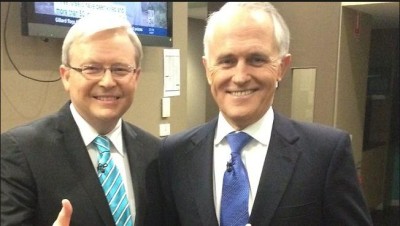 Malcolm Turnbull Labor's blue tie inside man