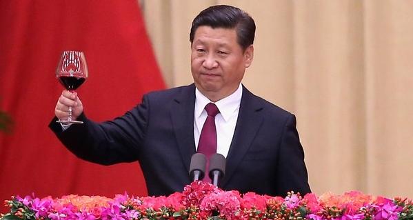 China President Xi Jinping with a Penfolds red