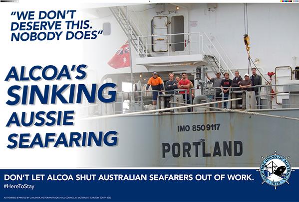 Alcoa sacks Australian seafarers