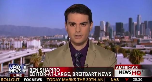 Ben Shapiro, Breitbart US Editor-at-Large