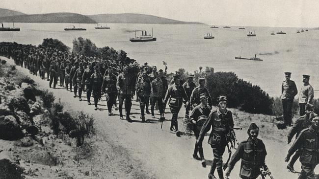 ANZACs departing Albany in 1914