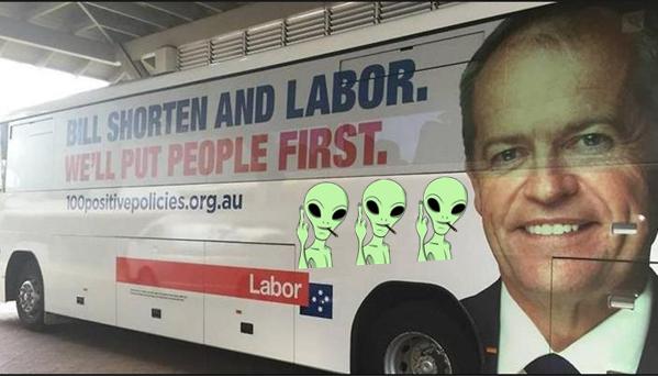 Bill Shorten Election Bus