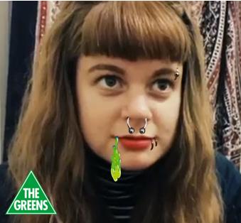 Greens Protest Golly Girl