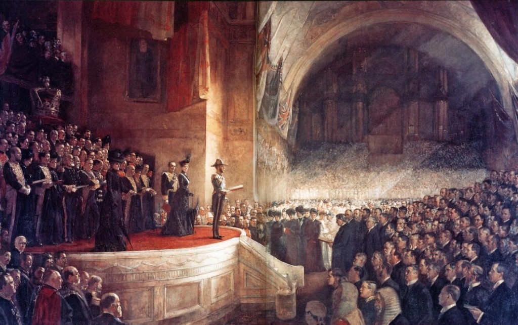Opening of the first Parliament of Australia in 1901
