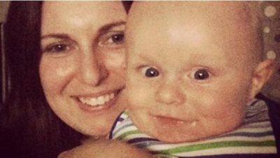 Australian victim Bianka O'Brien and her son Jude