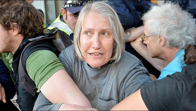 Sue Bolton leftist protestor